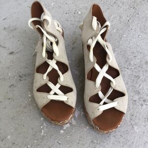 See by Chloe lace up wedge